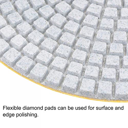 Image of uxcell Diamond Polishing Pad 5-Inch 100 Grits Wet /Dry Grinding for Stone Concrete Marble Countertop Floor 2pcs