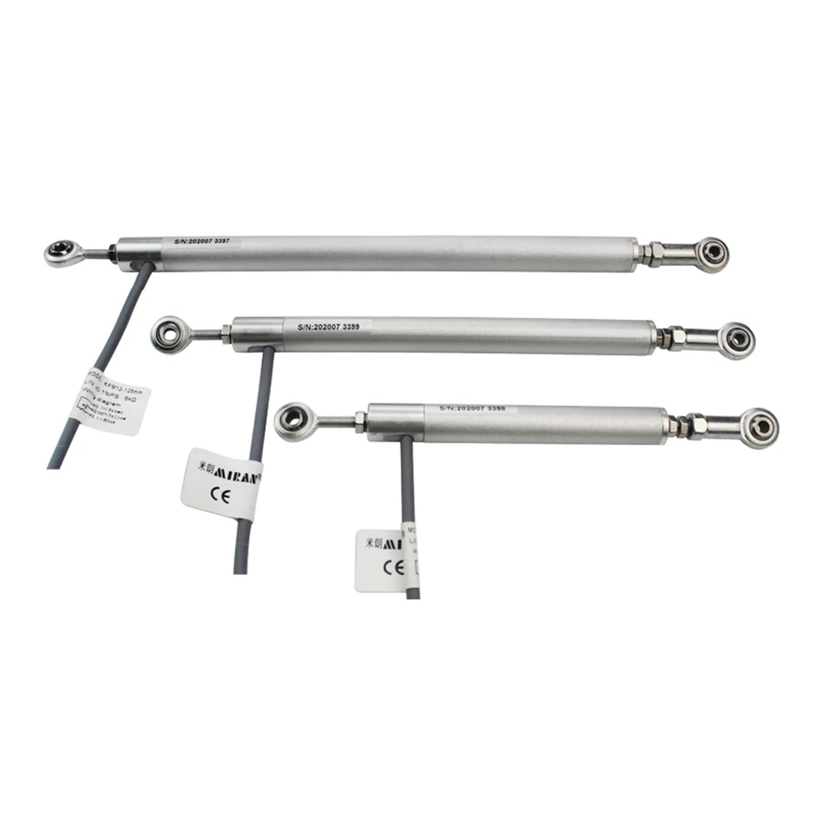 KPM12J 15-300mm Liniowy przetwornik przemieszczenia potencjometru Czujnik przesuwu z dwustronnym przegubem kulowym Maszyny Przemysłowe(15mm)