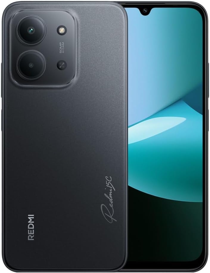 XIAOMI Redmi 15C Smartphone,Batería súper Grande 6000mAh,Pantalla inmersiva 6.9'' 120Hz,50 MP Main Camera,NFC,microSD (6+128GB)