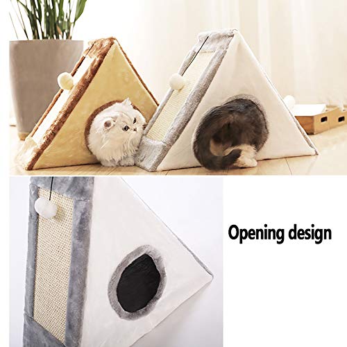 Chat à gratter lit couvert durable nid grattoir pliable 50cm