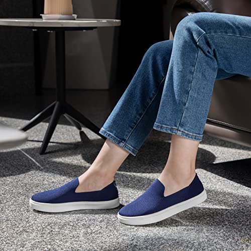Image of STQ Slip on Shoes for Women Breathable Fashion Sneakers Comfortable Knit Casual Shoes