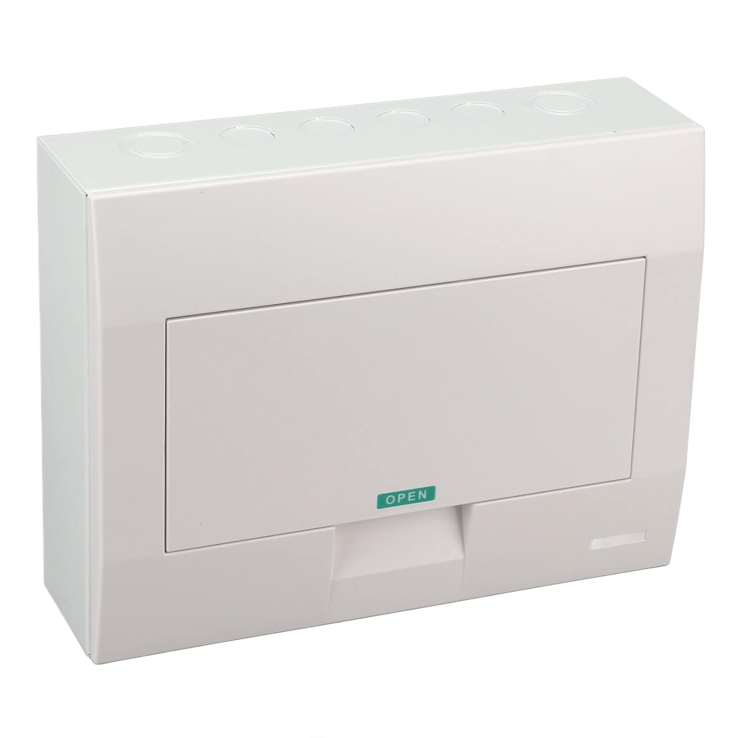 12-Circuit Stainless Steel Electrical Panel Enclosure with DIN Rail for Indoor Outdoor UseWaterproof PC Cover, Compact 11.8 x 9.1 x 3.1 Inches Distribution Box