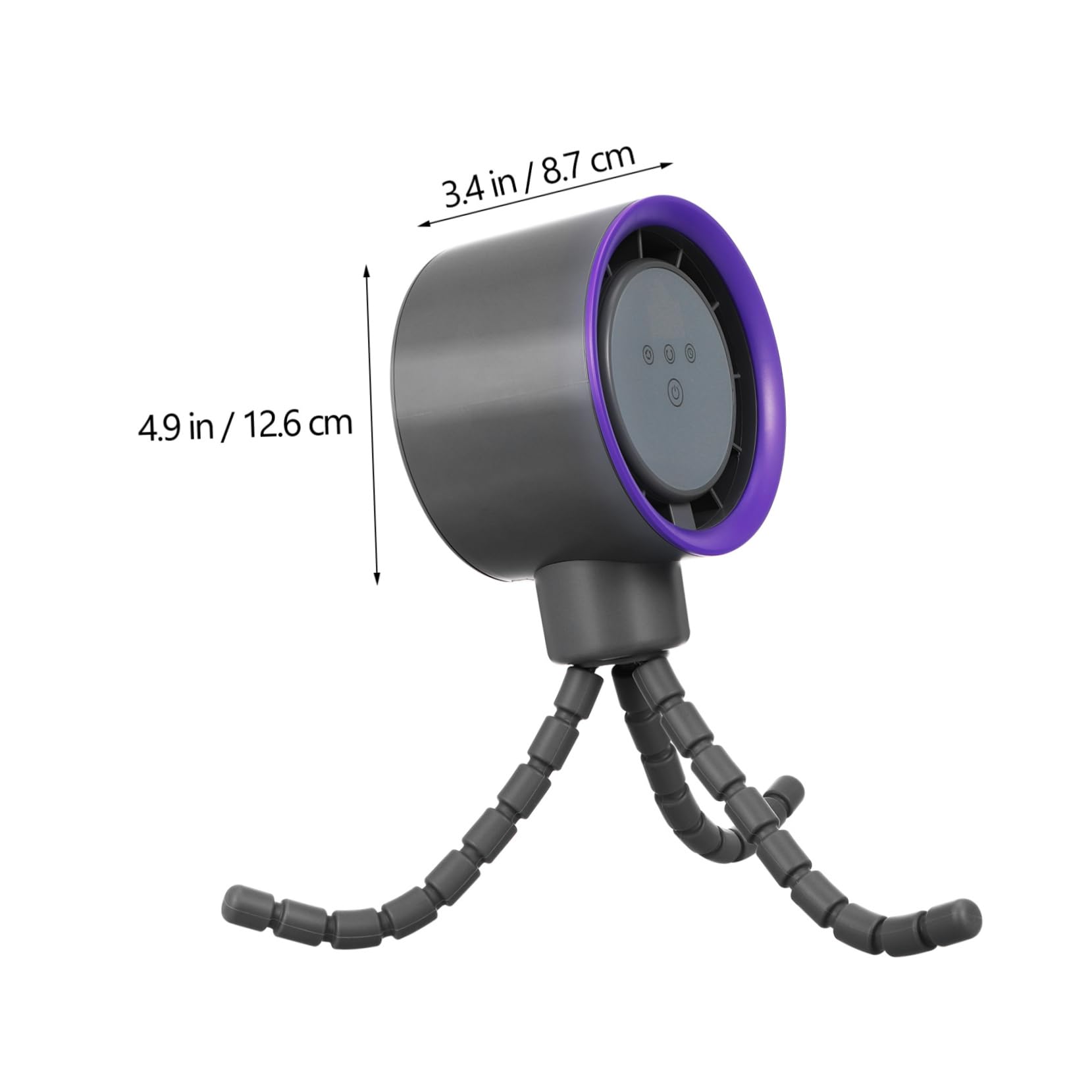 Ventilateur Rechargeable pour Poussette Bébé à Trépieds, Abs