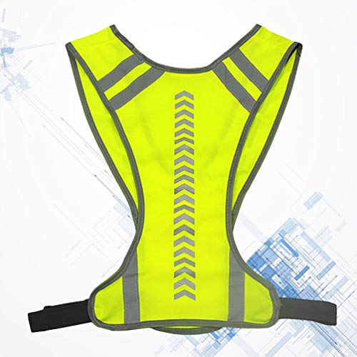 CLISPEED Amarelo Fluorescente Refletivo de Alta Visibilidade Colete de SeguranÃ§a Colete Refletivo p