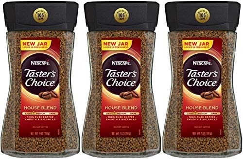 Nescafe Taster's Choice House Blend (light-medium) Instant Coffee Net Wt 12 Oz( 3 Pack)