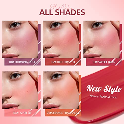 Crema Liquida Trucco Blush,Opaco Morbido Latte