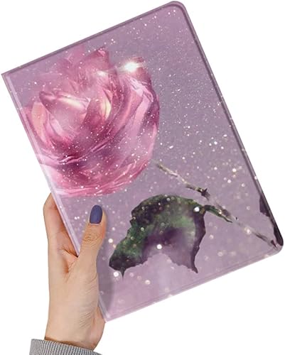 Funda floral compatible con iPad 6 5 generación 9.7 pulgadas iPad AirAir 2, diseño de flores, bonita funda inteligente de piel delgada, color J