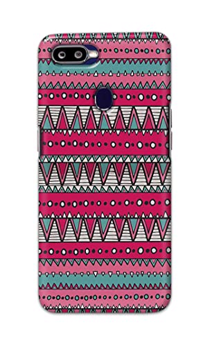 Image of Printed Hard Back Cover Case for Oppo F9 | Oppo F9 Pro | Realme U1 Back Cover (Geometric Vintage Pattern) -1803