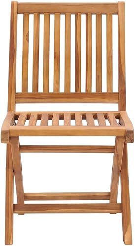 Miniatura 5 de Sillas para patio plegables con cojines, 8 piezas, madera de teca maciza, comedor, asientos al aire libre, sillas exteriores Sillas para Comedor