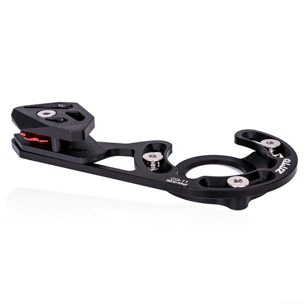 Guida della catena della bici della lega di alluminio 7075 per MTB Single Disc 32T-38T, CNC lavorato leggero guardia corona anteriore per downhill ciclismo nero
