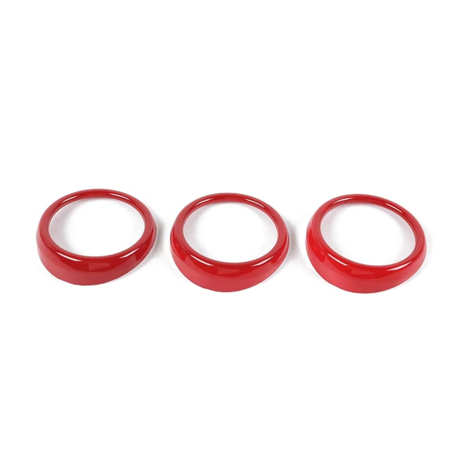 for Mustang 2015 2016 2017-2023 Car Interior for Dashboard Air Condition Vent Outlet Decoration Cover Stickers Interior Trim Cover Panel(Red)