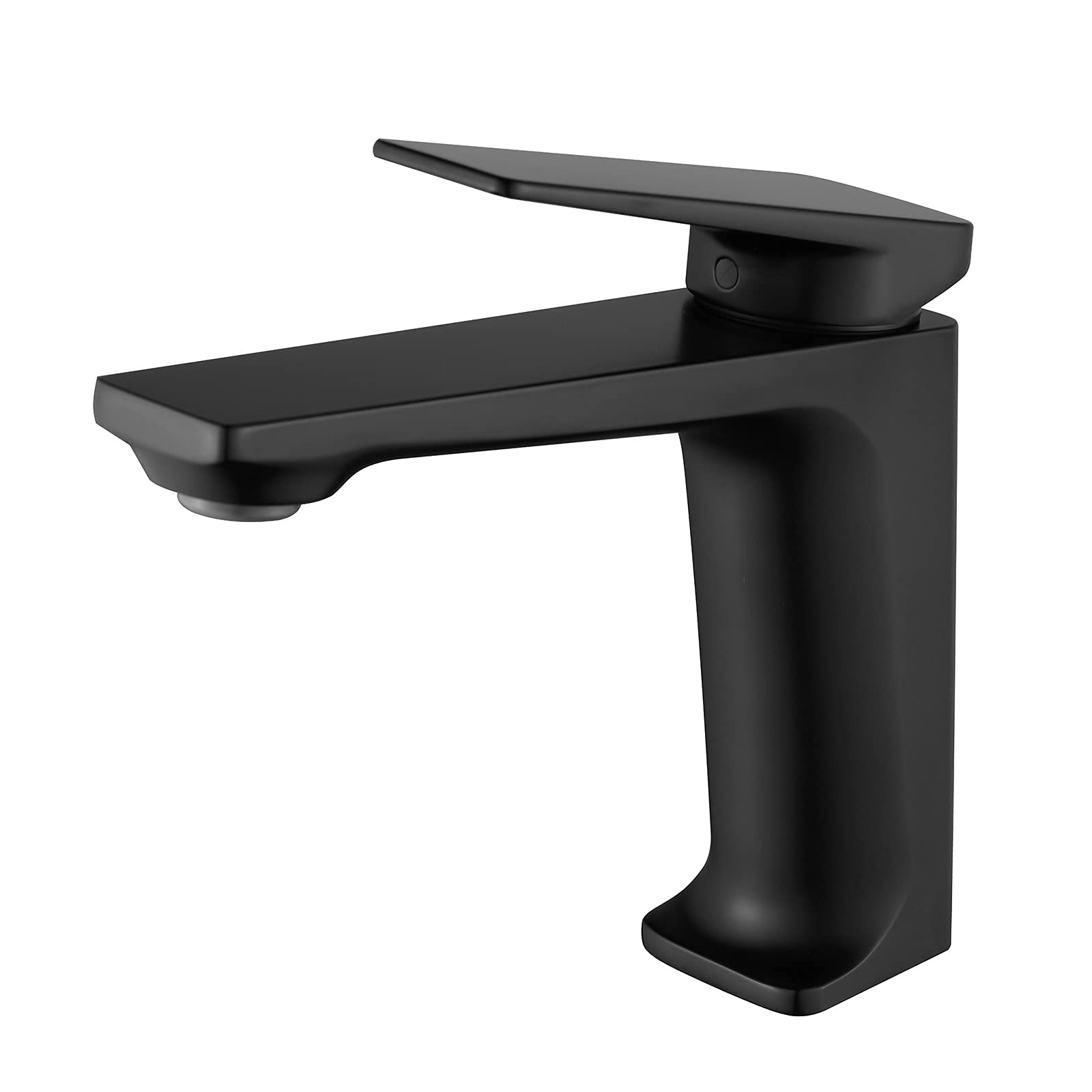 Grifo de lavabo monomando cromado con indicador de agua fría y caliente para baño moderno