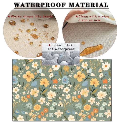 Tapis lavable 60x90 cm imperméable et antidérapant modèle Spring - 3