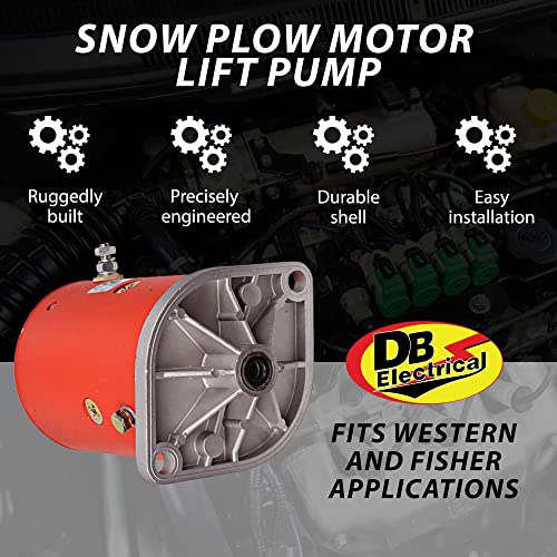 Db Electrical 430-22003 - Snow Plow Replacement Motor For Western Plow Motor & Fisher Snowplow Parts, Motor Lift Pump Snowplow Accessories Compatible With Western Snowplow Parts & Fisher Plow Parts #TOP3