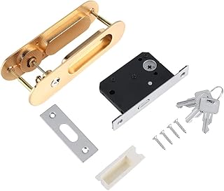 Yinuoday Sliding Door Lock Handle Anti- with Keys for Barn Wood Furniture Silver1 Barn Door Lock Sliding Door Lock Door Lock Door Lock Handle Barn Door Lock Sliding Door Lock Door Lock Handle Wood Doo