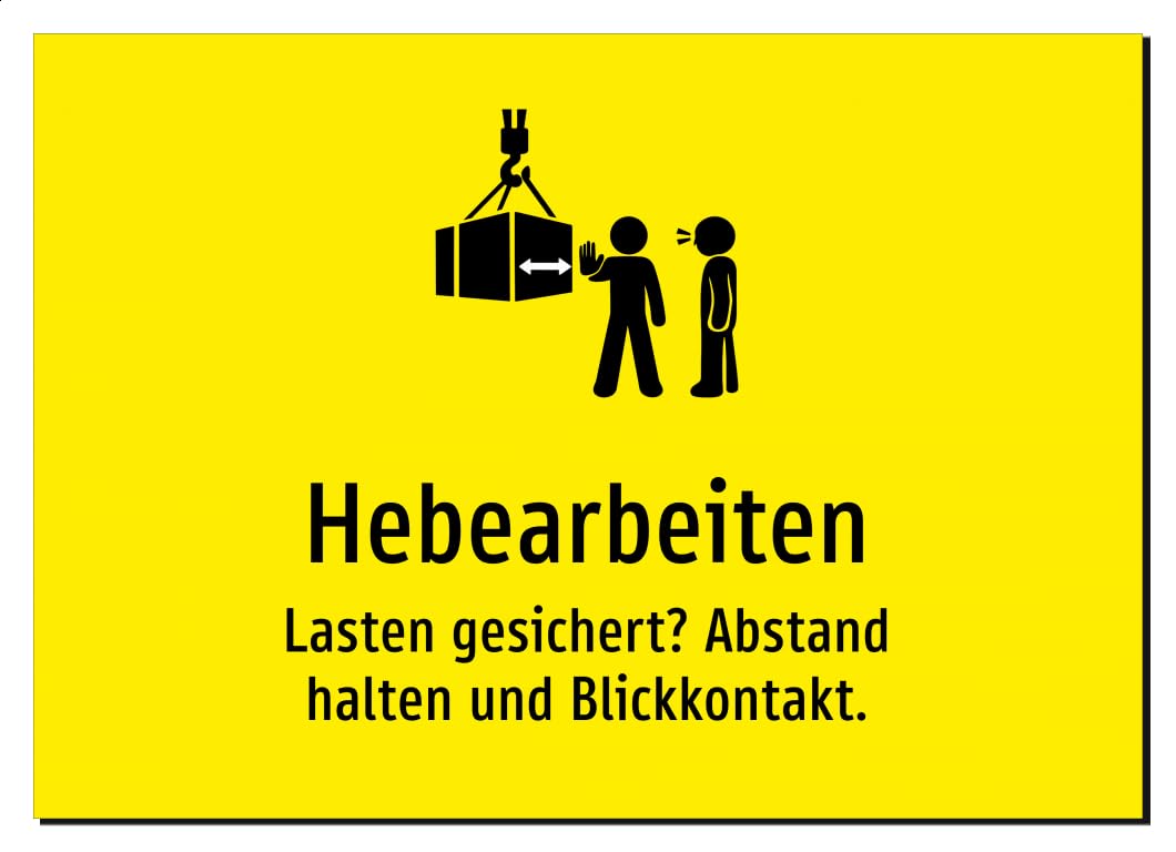 38098-DE-S-06 | Hebearbeiten - Lasten gesichert? Abstand halten und