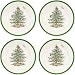 Spode Christmas Tree Salad Plates, Set of 4
