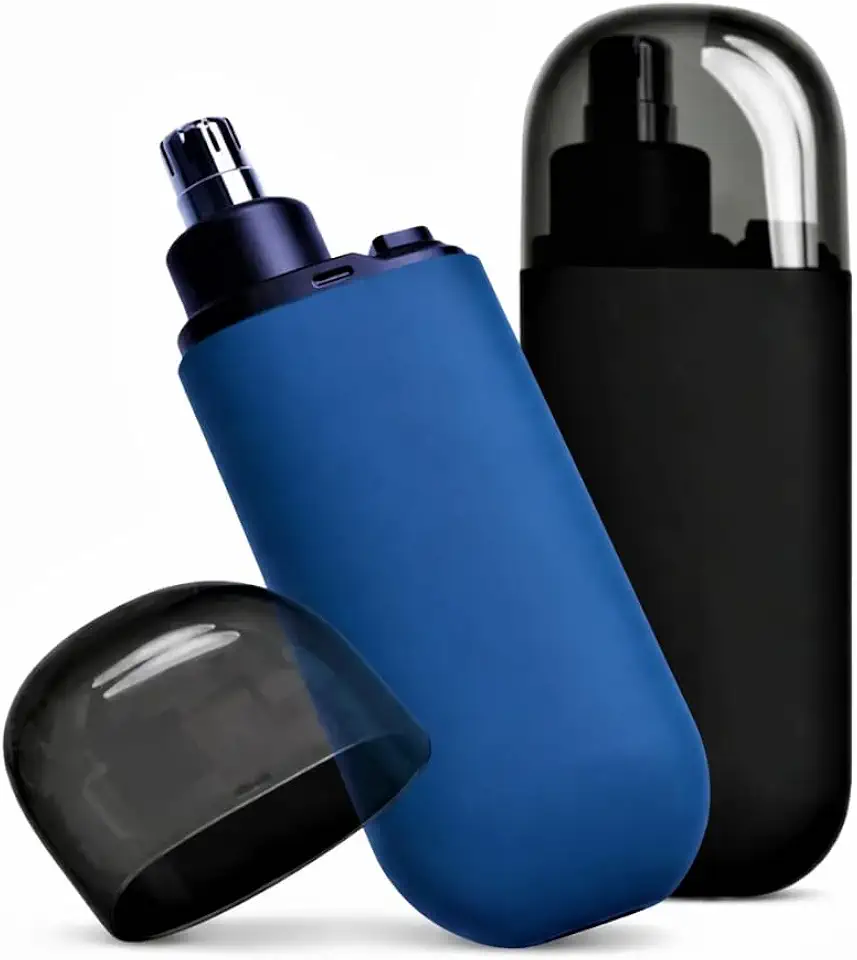 Aparador de Pelos Nariz e Orelha Premium Profissional Recarregável USB – Aparador Elétrico Portátil com Lâmina Aço Inoxidável, Corte Preciso Sem Dor, Seguro e Eficiente
