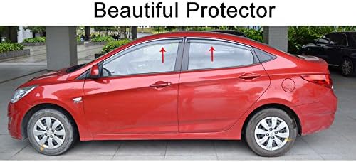 Miniatura 7 de Tiantian 4 unids coche ventana viento deflector lluvianieve guardias cromo ajuste para Nissan Qashqai 2008 2009 2010 2011 2012 2013 2014 2015