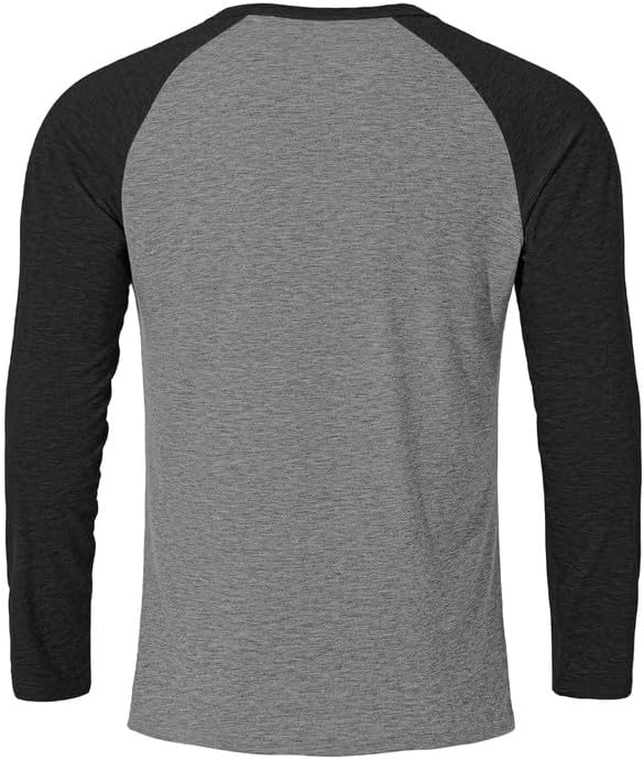 Men's Long Sleeve Shirts T Shirt Cotton Shirt Crewneck Shirts - Image 5