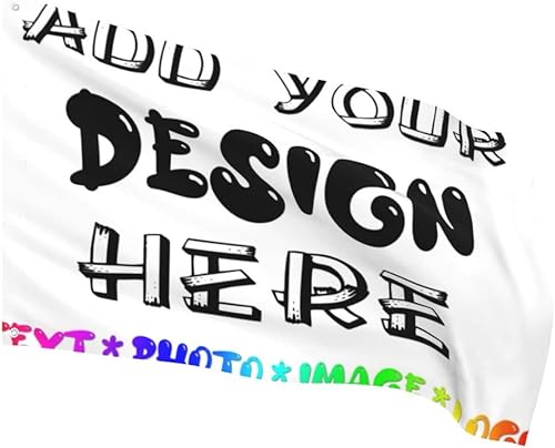 Miniatura 7 de Bandera personalizada de 2.5 x 4 pies, añade tu diseño aquí, pancarta decorativa para exteriores, regalos personalizados de cumpleaños de negocios,