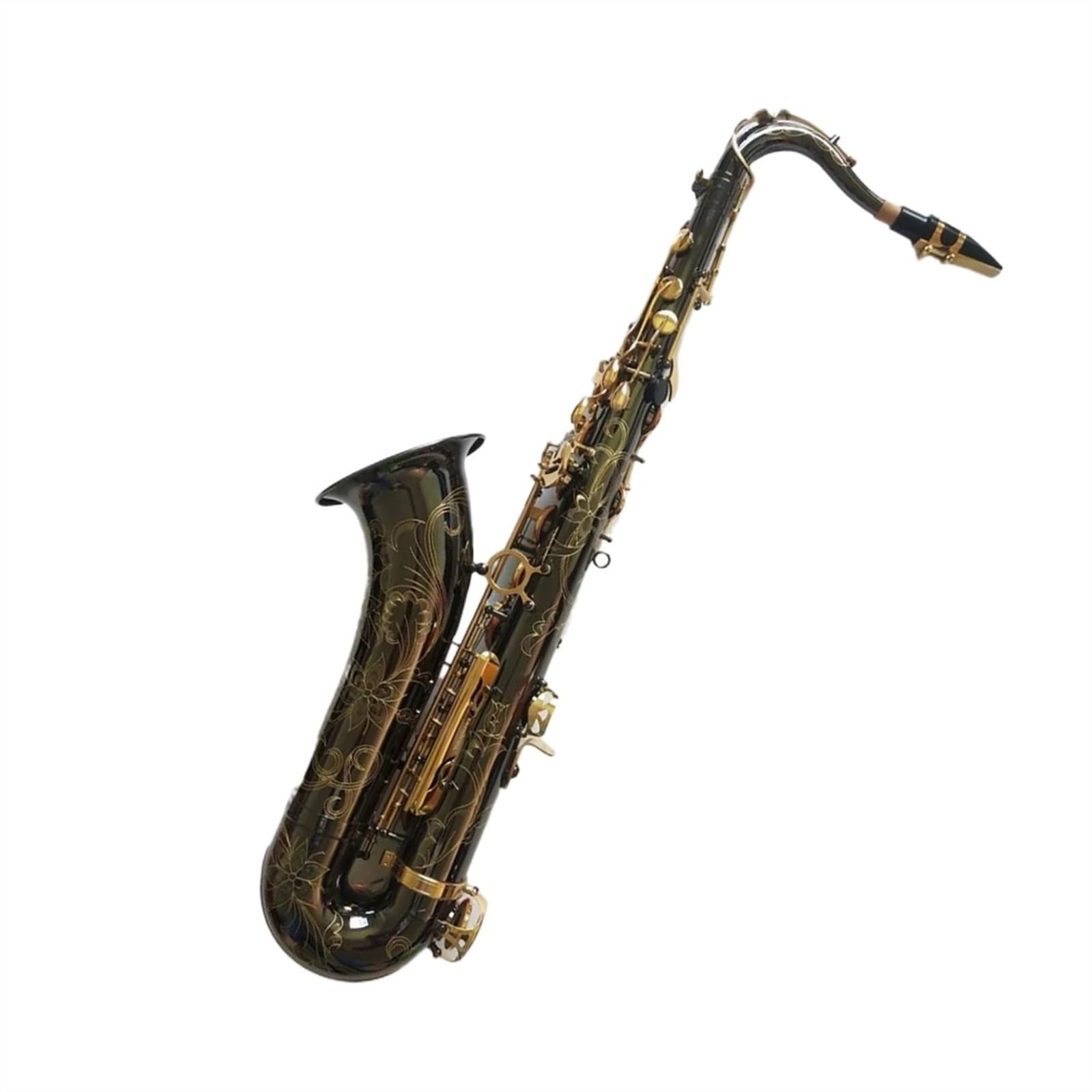 Principianti sassofono Sassofono Tenore Giapponese B Flat Strumento Musicale In Nichel Nero Oro Sassofono Professionale (Color : Tenor)