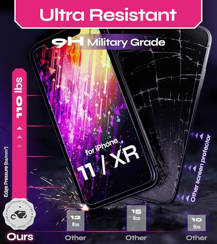 Image of Defenslim Screen Protector for iPhone 11 / XR (2Pack), Easy Auto-Align Install Kit, 6.1 inch Tempered Glass, 9H Hardness, Ultra HD Clear, Case Friendly, EasyShield