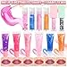 Jcoos DIY Lip Gloss Making Kit, DIY Lip Glosses Set to Make Your Own Lip Stick, Fun Craft Makeup Lipglosses, All-Inclusive Moisturizing Handmade Lip Glaze Supplies Set for Beginner Women Girls