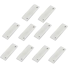 KESYOO 10 PCS Guitar Dual Rail Humbucker Pickup Pole Slugs Set Plated Iron Blades for St Electric Guitar Bass Replacement DIY Pickup Accessories