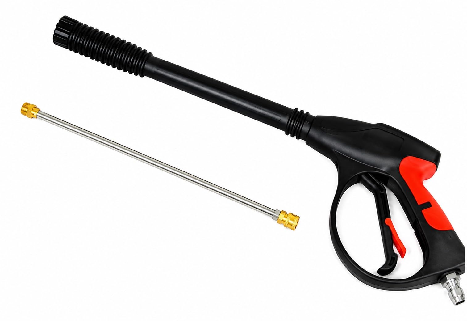 Lion LI-4004 High Pressure Gun for Commercial Pressure Washer | Stainless Steel Wand, Brass Fittings, Extension Lance, Ergonomic Grip, Quick Connect-image-32