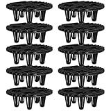 DEARMAMY Gartenpflanzgefäßfüße 12 Stück aus Eiche mit Bodengitter 10cm...