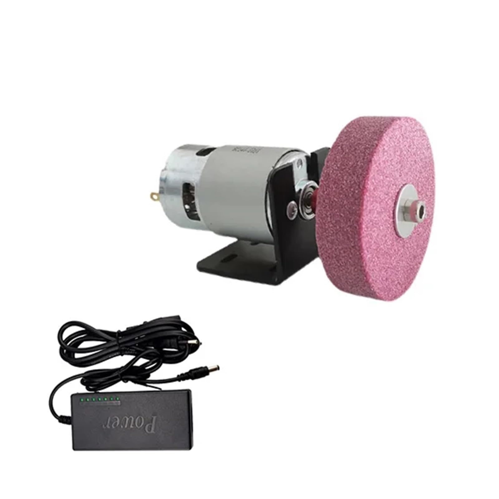 Máquina afiladora de bordes de muela, esmeril eléctrico Banogni, amoladora de banco, pulidora, joyería de Jade DIY, herramientas de lijado de banco Dental(Set 2)