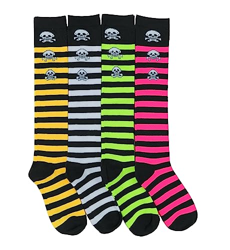 Image of ToBeInStyle Women's Colorful Patterned Design Knee High Socks
