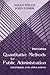 Quantitative Methods for Public Administration: Techniques and Applications -  Susan Welch, Paperback
