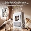 uahpet Pet Air Purifier for Home, Reduce Pet Hair, Dander, Odors, Dust, Smoke for Large Rooms up to 2100 Ft², Air Cleaner with H13 HEPA, Washable Pre-Filter & Air Quality Monitor