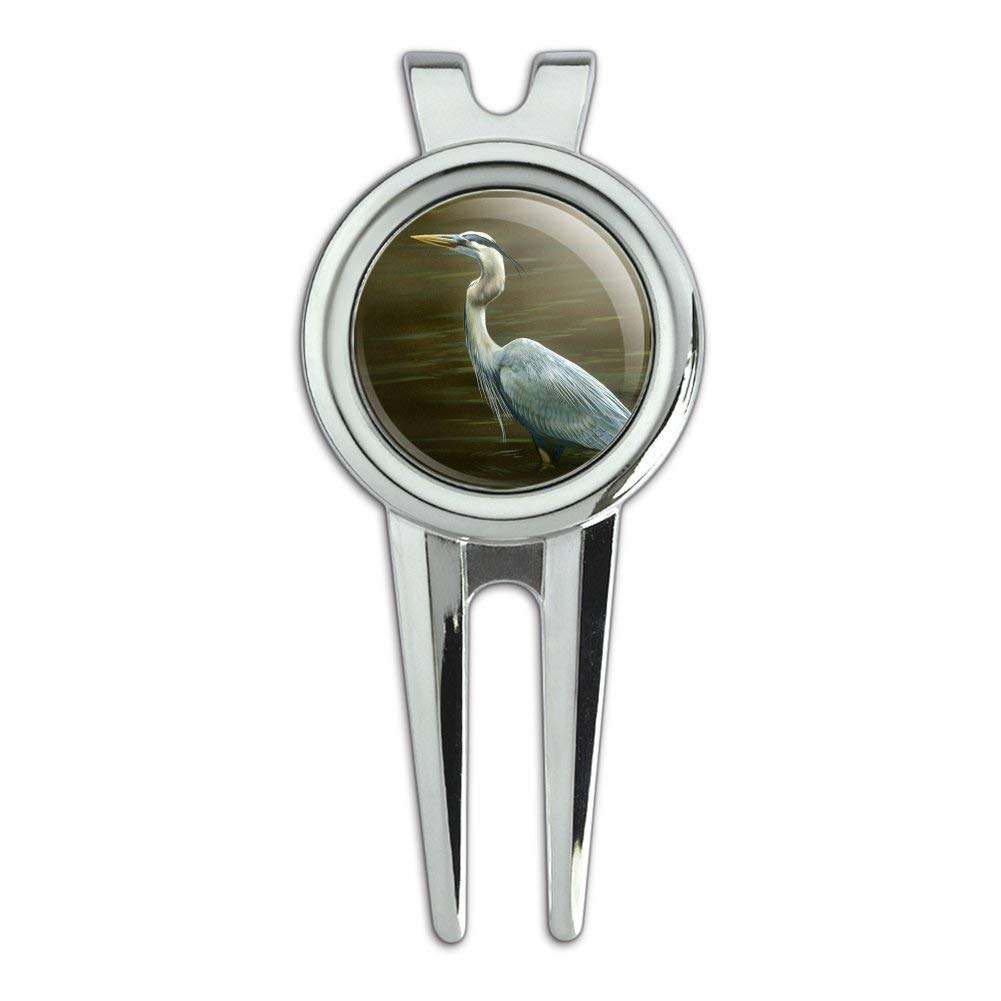 GRAPHICS & MORE Great Blue Heron Golf Divot Repair Tool and Ball Marker