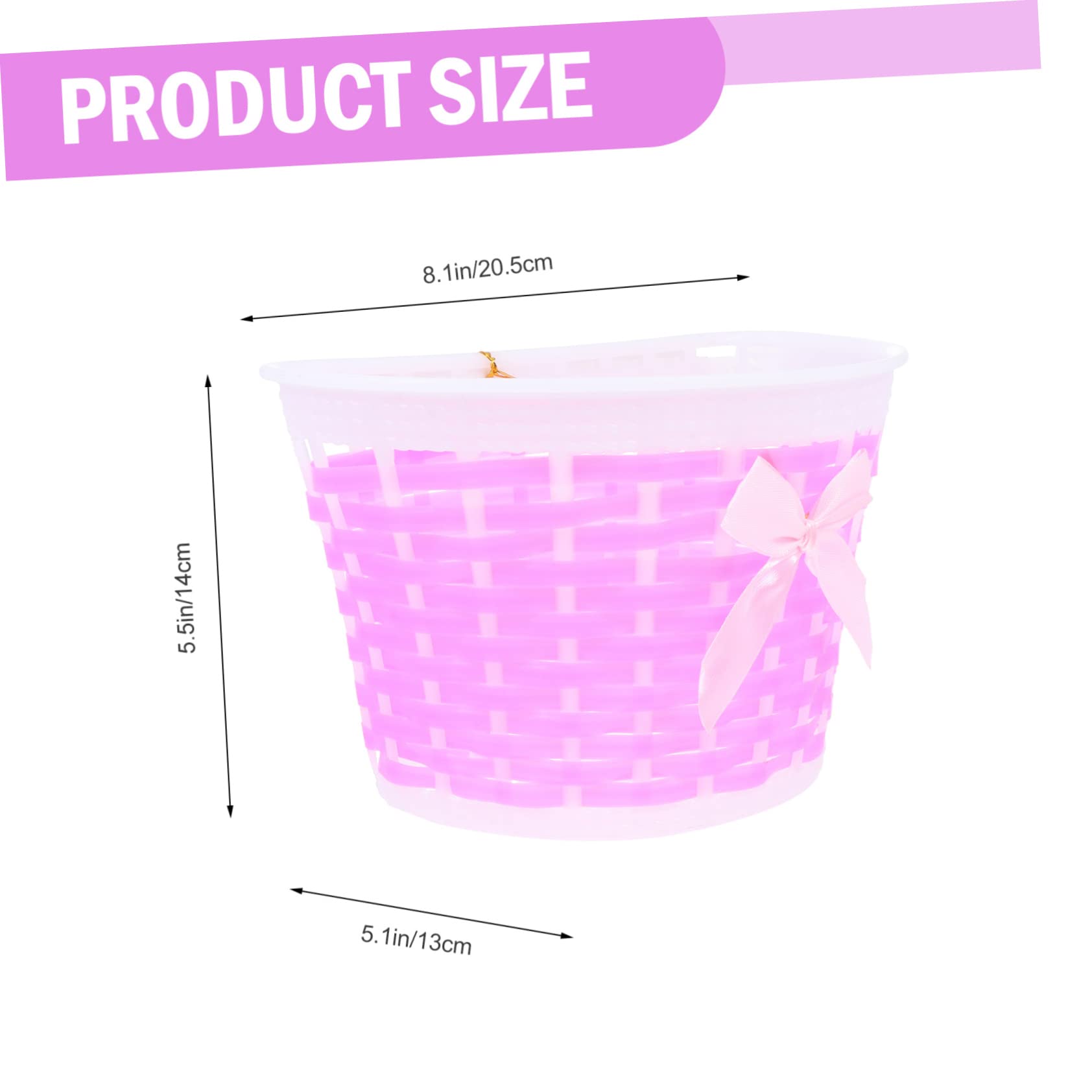 GANAZONO Bike Accessories Kit 2 Sets Boys and Girls Bike Baskets Handles Decorative Handle Covers Random Color