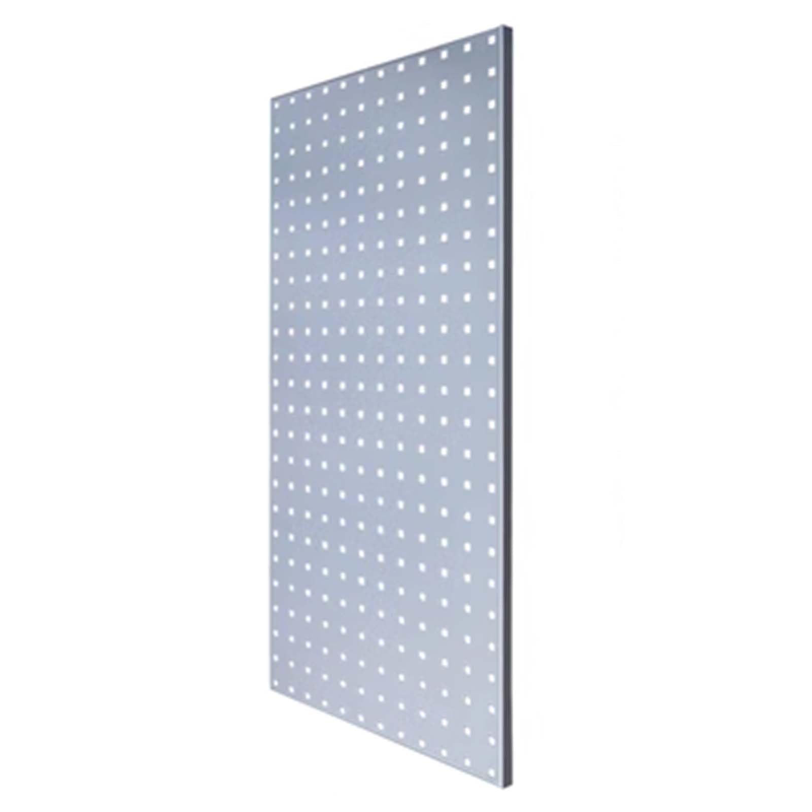 Organizador de herramientas de metal de 3 pies montado en la pared, solución de almacenamiento de garaje, tablero de clavijas gris duradero para organización de herramientas de taller y almacén