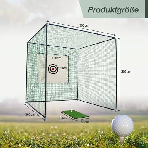 Thanaddo Golfkäfignetz 3m freistehend - 2