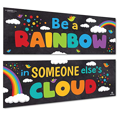 Sproutbrite Classroom Banner Decorations - Motivational & Inspirational Growth Mindset for Teachers and Students