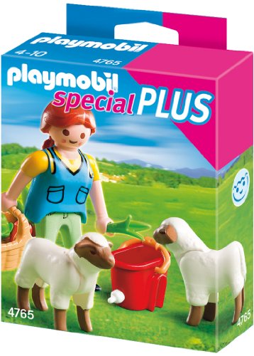 Preisvergleich Produktbild Playmobil 4765 - Bäuerin bei Schäfchen-Fütterung