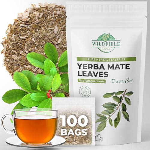 Image of 100 Bags Yerba Mate Tea Bag Herb Tea (Ilex Paraguariensis) - 100 Bags Hoja De Yerba Mate