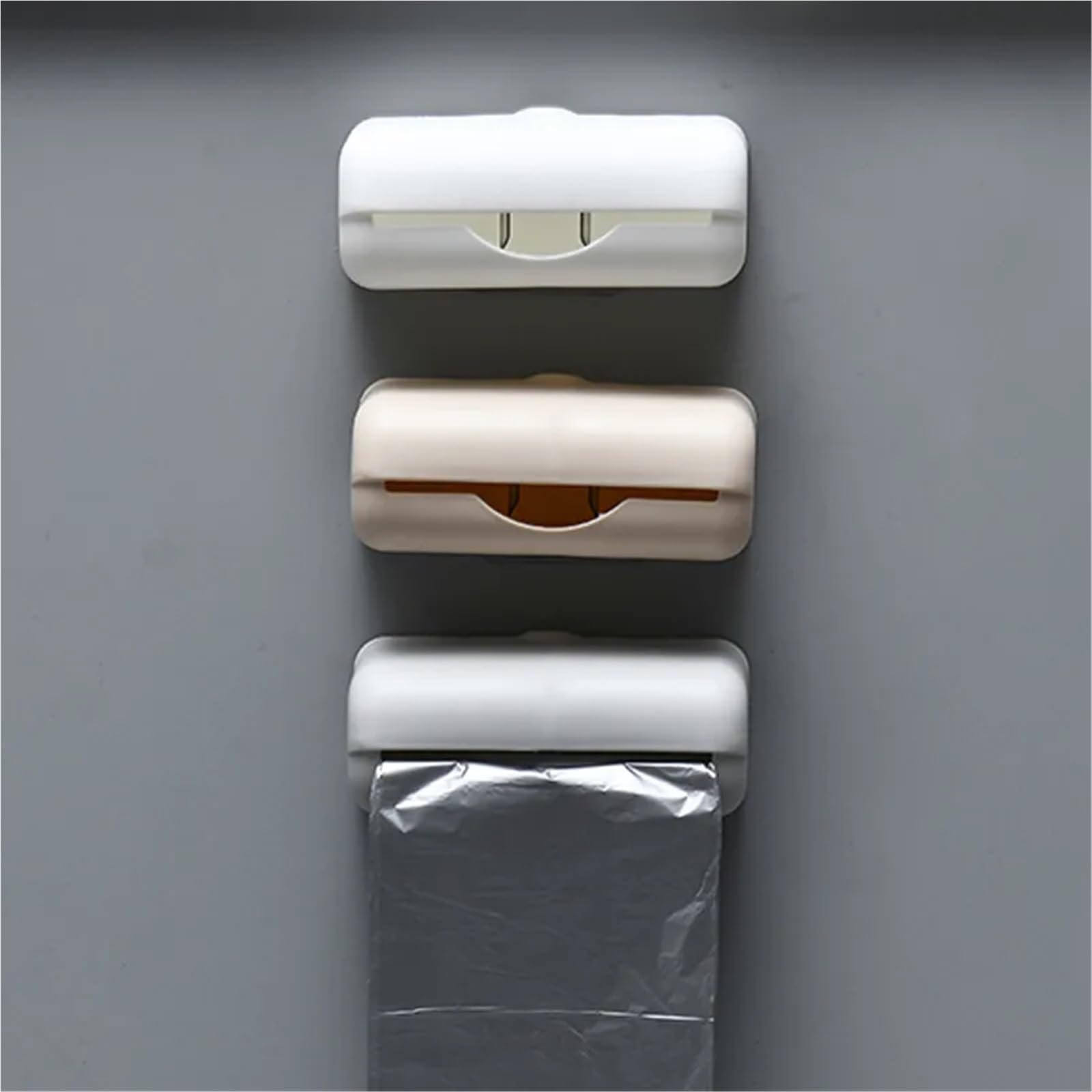 Dispensador De Bolsas De Basura Caja de almacenamiento de bolsas de basura, dispensador de bolsas de basura for cocina, baño, soporte for bolsas de comestibles montado en la pared, contenedor de bolsa