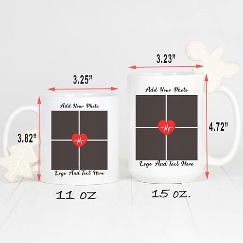 Miniatura 4 de Wicki personalize 'Coffee Mug with Picture Custom Photo Mugs Design Your Own Mug with Photo Text 11oz 15oz Coffee Cup for Women Men Tazas