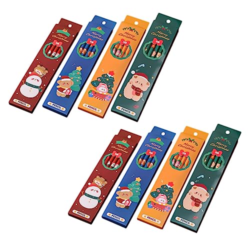 HOODANCOS 48個クリスマス用 色筆 軽量で描きやすい芯 消し付き絵画用筆 小学生向けパーティーや学校学習に