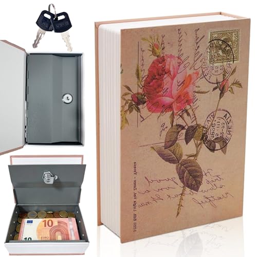 GYHWOFUL Buchtresor mit Schlüssel, Abschließbarer Buchsafe im Wörterbuch-Design, Mini Safe zur Versâ€¦ – Miniatur