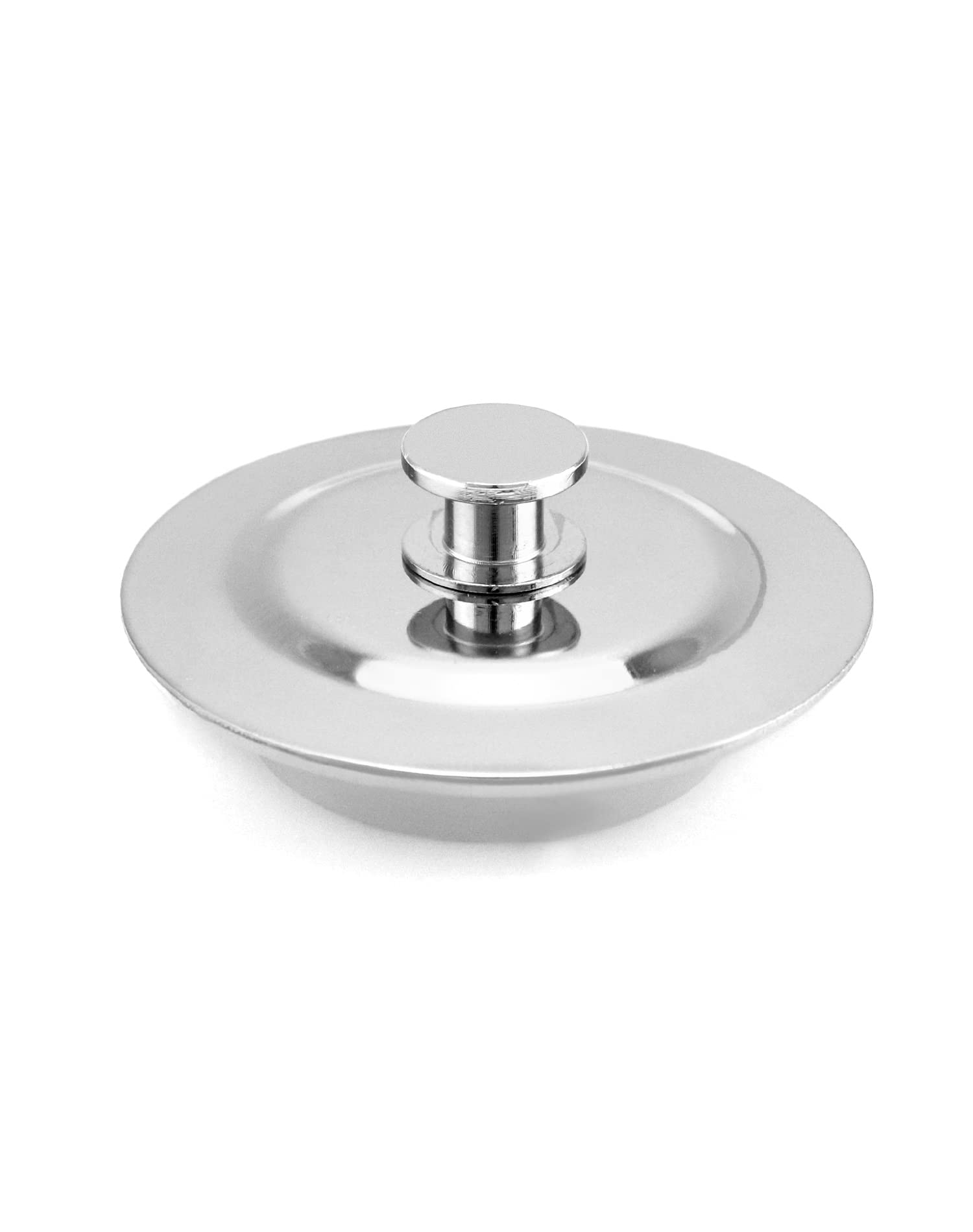 QWORK® 1 Pack Universal Bath Plug, Sink stainless steel drain Silver