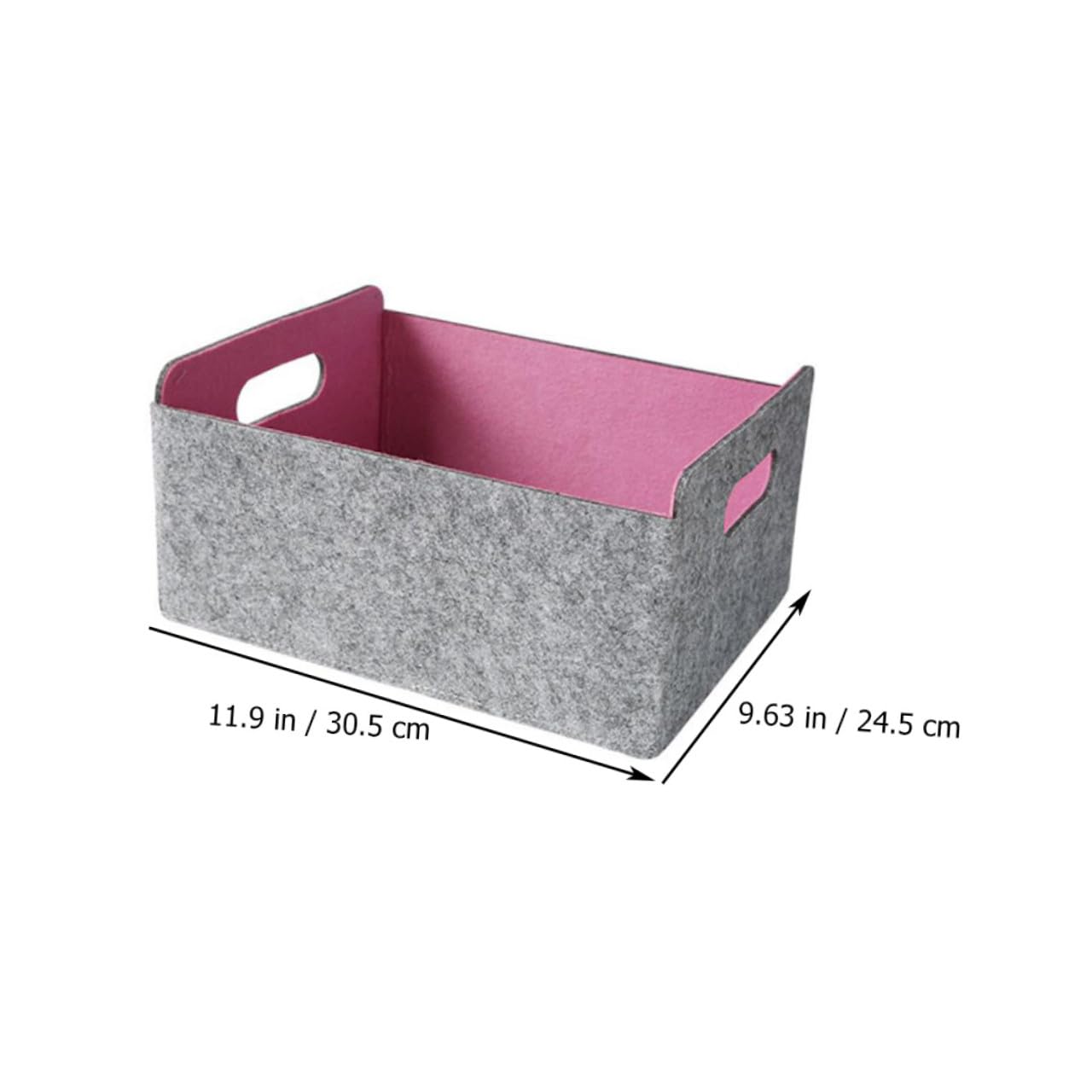 Cesta de Almacenamiento Pequeña Cesta para Artículos Diversos para El Hogar Organizador de Fieltro Compacto Y Plegable para Escritorio de Oficina