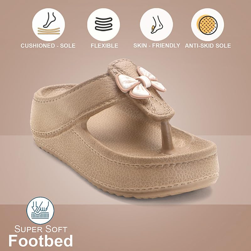 Image of Richmen Women Summer Flip Flop Slippers Casual Pillow EVA Anti-Slip Sole Slide Slipper Indoor Bedroom Sandals for Women's & Girls