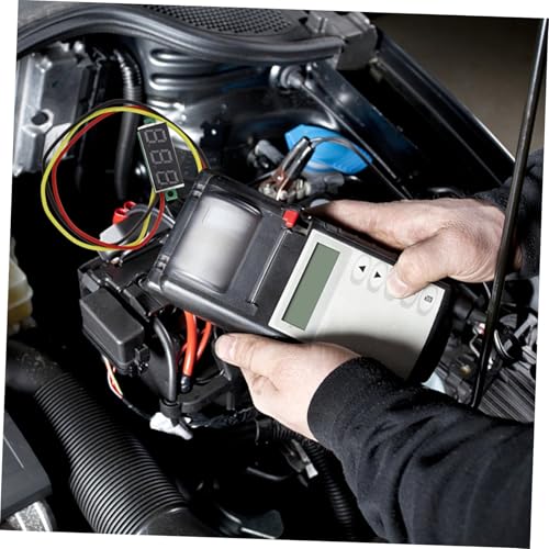 TOGEVAL 4個 三線式デジタル電圧計 バッテリーボルテージメーター 車用 電圧測定用 バッテリー残量監視 複色表示可能